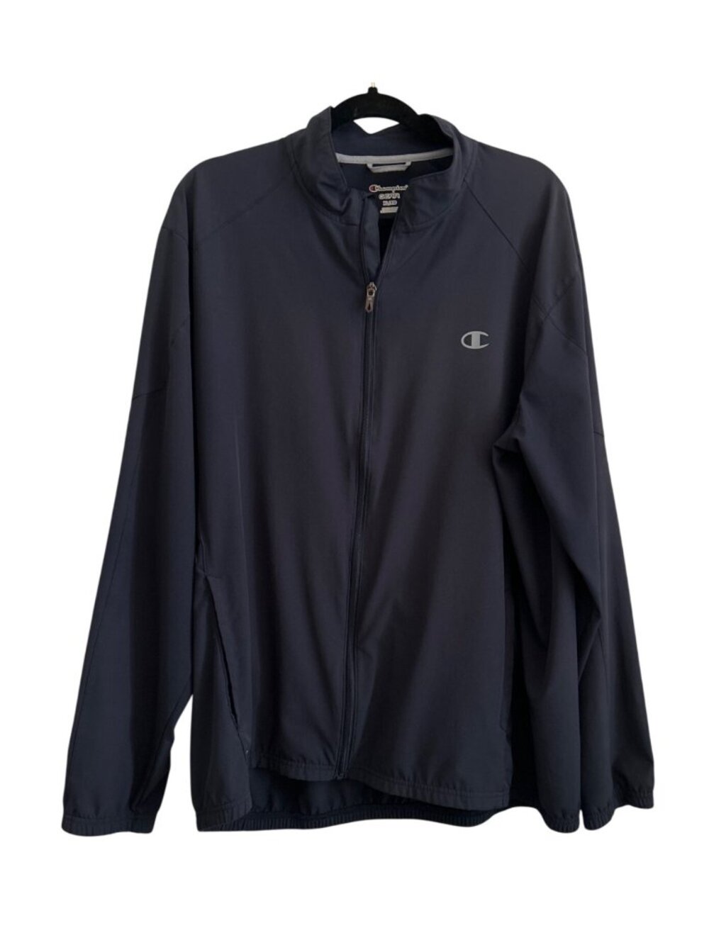 Champion Gear Mens Navy Blue Full-Zip Lightweight Jacket XL Athleisure Everyday